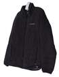 Mens Black Long Sleeve Pockets Full Zip Puffer Jacket Size Medium image number 1