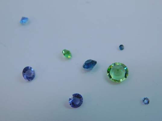 Designer Swarovski Blue Green Variety Color & Size Loose Crystals 59.2g image number 4