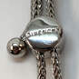 Designer Givenchy Silver-Tone Snake Chain Crystal Cut Stone Charm Bracelet image number 4