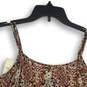 NWT Volcom Womens Multicolor Paisley Round Neck Sleeveless Blouse Top Size M image number 4