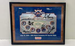 Framed & Signed N.Y. Mets 1986 World Series Champs 20th Anniversary Collectible