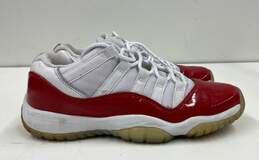 Nike Air Jordan 11 Retro Low Cherry Red, White Sneakers 528896-102 Size 5.5Y/7W