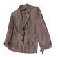 NWT Womens Gray Long Sleeve Collared 3 Button Blazer Size 12 image number 2