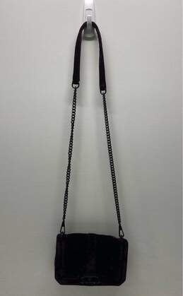 Rebecca Minkoff Purple Velvet Chain Crossbody Bag