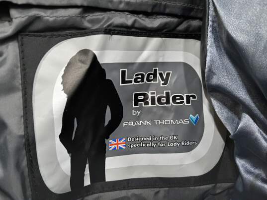 HQ Lady Rider by Frank Thomas Women's Black Armored Motorcycle Jacket image number 3