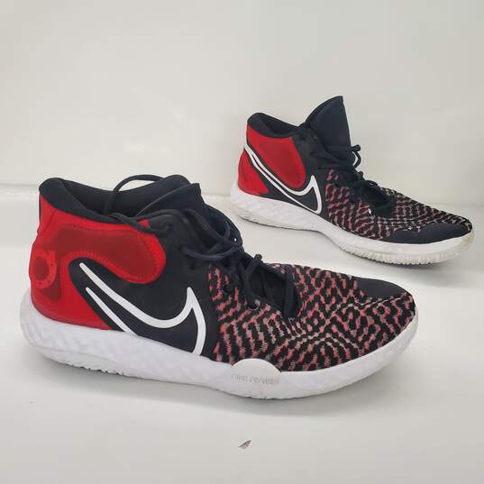 Nike Men's KD Trey 5 VIII Black Red Basketball Shoes Size 12 image number 3