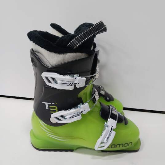 Men's Green & Black Salomon Ski Boots Size 8 image number 2