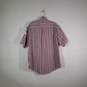 Mens Striped Short Sleeve Collared Button-Up Shirt Size Medium image number 2