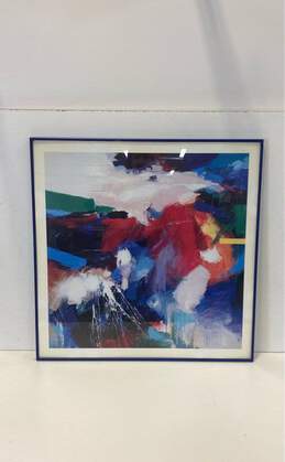 Animato Abstract Art Lithograph Print by Jim Grabowski 1994 Contemporary Framed