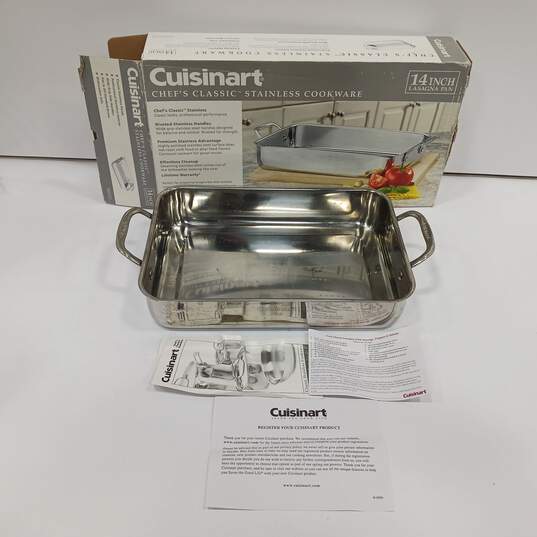 Cuisinart Chef's Stainless 14 Inch Casserole Pan image number 1