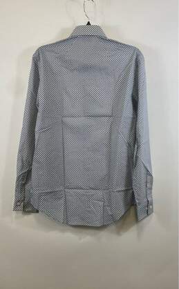 NWT Kenneth Cole Reaction Mens Gray White Polka Dot Button-Up Shirt Size 15 alternative image