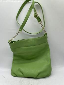 Tory Burch Womens Green Leather Adjustable Strap Inner Pockets Crossbody Purse alternative image