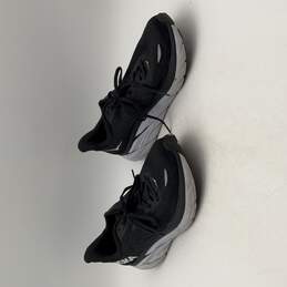 Hoka One One Mens Clifton 8 1119393-BWHT Black White Sneaker Shoes Size 10.5
