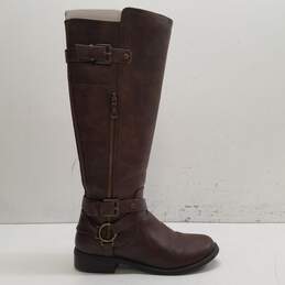 G By Guess Buckle Riding Boots Brown 8