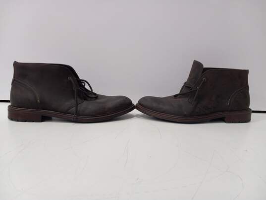 J&M Men's Brown Leather Shoes 11.5 image number 3