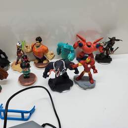 Disney Infinity Game Toys To Life Figures + Portal + Carry Case Untested P/R