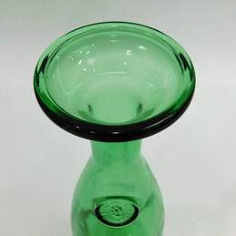 Vintage Green Glass  Decanter MISURA ITALY BREVETTATA PATENTED alternative image