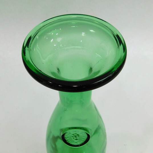 Vintage Green Glass  Decanter MISURA ITALY BREVETTATA PATENTED image number 2