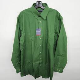 Stafford Performance Green Classic Fit The Super Shirt