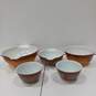 Bundle of 5 Pyrex Vintage Mixing Bowls And Dishes image number 1