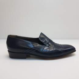 Florshem Blue Leather Loafers Men US 11.5 alternative image