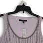 Womens Purple Sequin Embellished Sleeveless Pullover Blouse Top Size XS image number 3