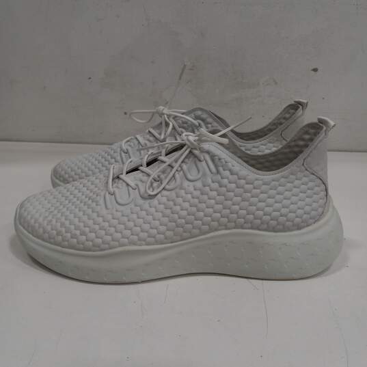 Ecco Denmark USA Men's White Leather Sneakers Size 12.5 image number 3