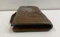 Marc By Marc Jacobs Brown Leather Pleated Zip Envelope Card Organizer Wallet image number 5