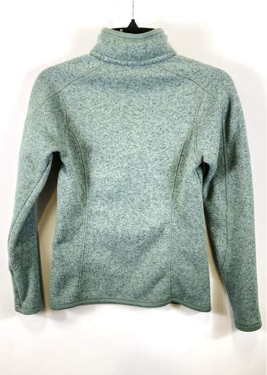 Patagonia Women Green Quarter Zip Sweater XS image number 2
