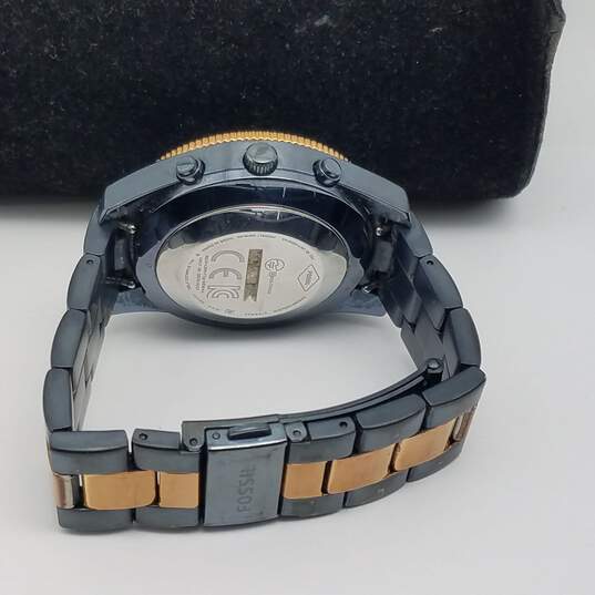Fossil Q Hybrid, Crystal Bezel Stainless Steel Watch image number 6