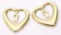 14K Yellow Beverly Hills Gold Heart Earring Jackets 1.2g image number 2