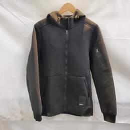 Qualtrics Black Zip Up Hoodie Jacket Size L