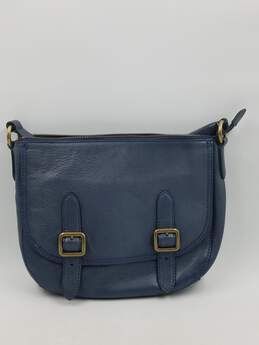 Authentic FRYE Steel Blue Messenger Bag