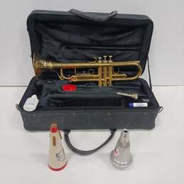Mirage Brass Trumpet With Accessories And Matching Caring Case