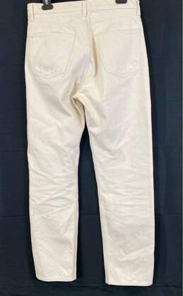 Djerf Avenue Womens White Cotton Pockets High-Rise Straight Jeans Size 26 alternative image
