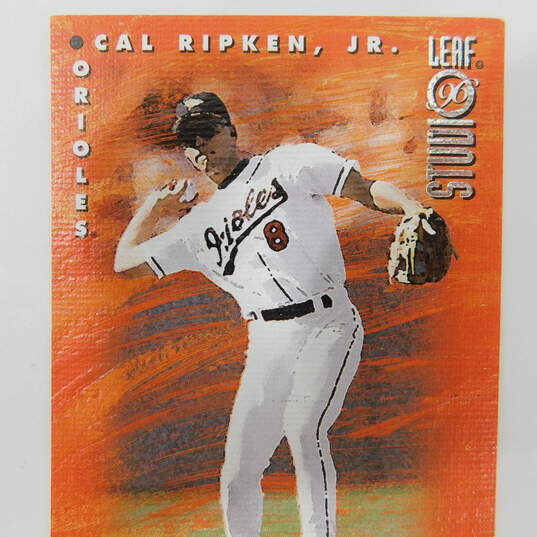 1996 Cal Ripken Jr Leaf Studio Masterstrokes Sample /5000 Baltimore Orioles image number 2