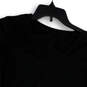 Womens Black Round Neck Short Sleeve Stretch Pullover T-Shirt Size S image number 3