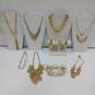 12 pc Assorted Gold Tone Jewelry Collection image number 1