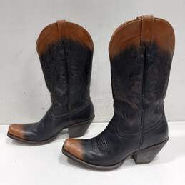 Ariat Western Style Leather Boots Size 10B alternative image