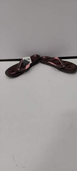 Women's Adidas Brown/Pink Chilwyanda Thong Sandals Size 9 NWT alternative image