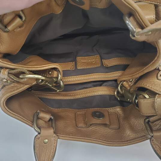 leather belted satchel
