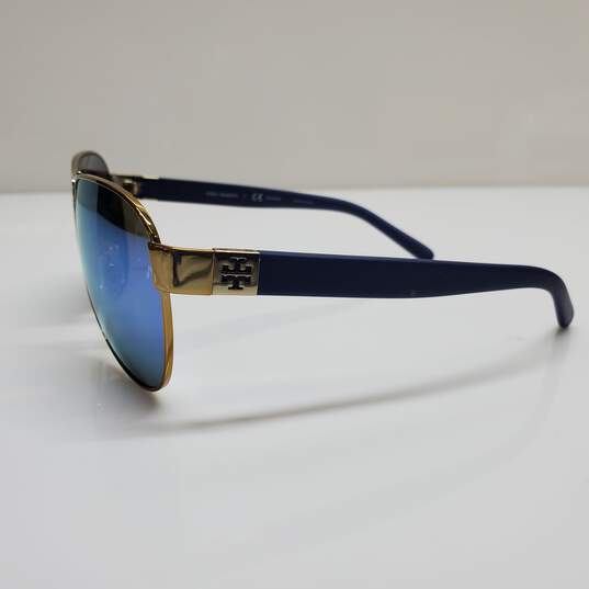 AUTHENTICATED TORY BURCH TY6051 BLUE GRADIENT AVIATORS SIZE 60x14 image number 4