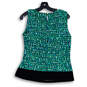 Womens Multicolor Geometric Sleeveless Round Neck Blouse Top Size Large image number 2