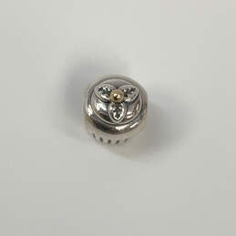Designer Pandora S925 ALE Sterling Silver Gold Accent Cupcake Beaded Charm alternative image