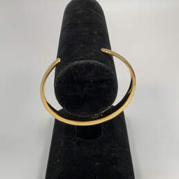 Designer J. Crew Gold-Tone Curved Shape Classic Plain Cuff Bracelet