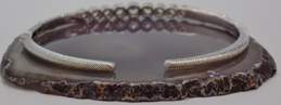 Judith Ripka 925 Sterling Silver CZ Cuff Bracelet 13.4g