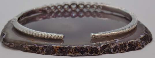 Judith Ripka 925 Sterling Silver CZ Cuff Bracelet 13.4g image number 1