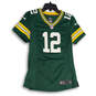 Womens Green Yellow Green Bay Packers Rodgers #12 NFL Jersey Size Small image number 1
