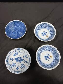 4PC Peaks Japanese Footed Porcelain Soup Bowl Bundle alternative image