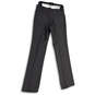 Womens Gray Classic Flat Front Pockets Straight Leg Chino Pants 31/34 image number 2